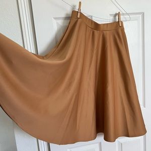 ASOS Tan Circle Skater Skirt